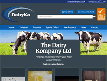 Tablet Screenshot of dairyko.co.uk